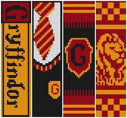 Harry Potter cross stitch kits, bookmarks and embroidery patterns