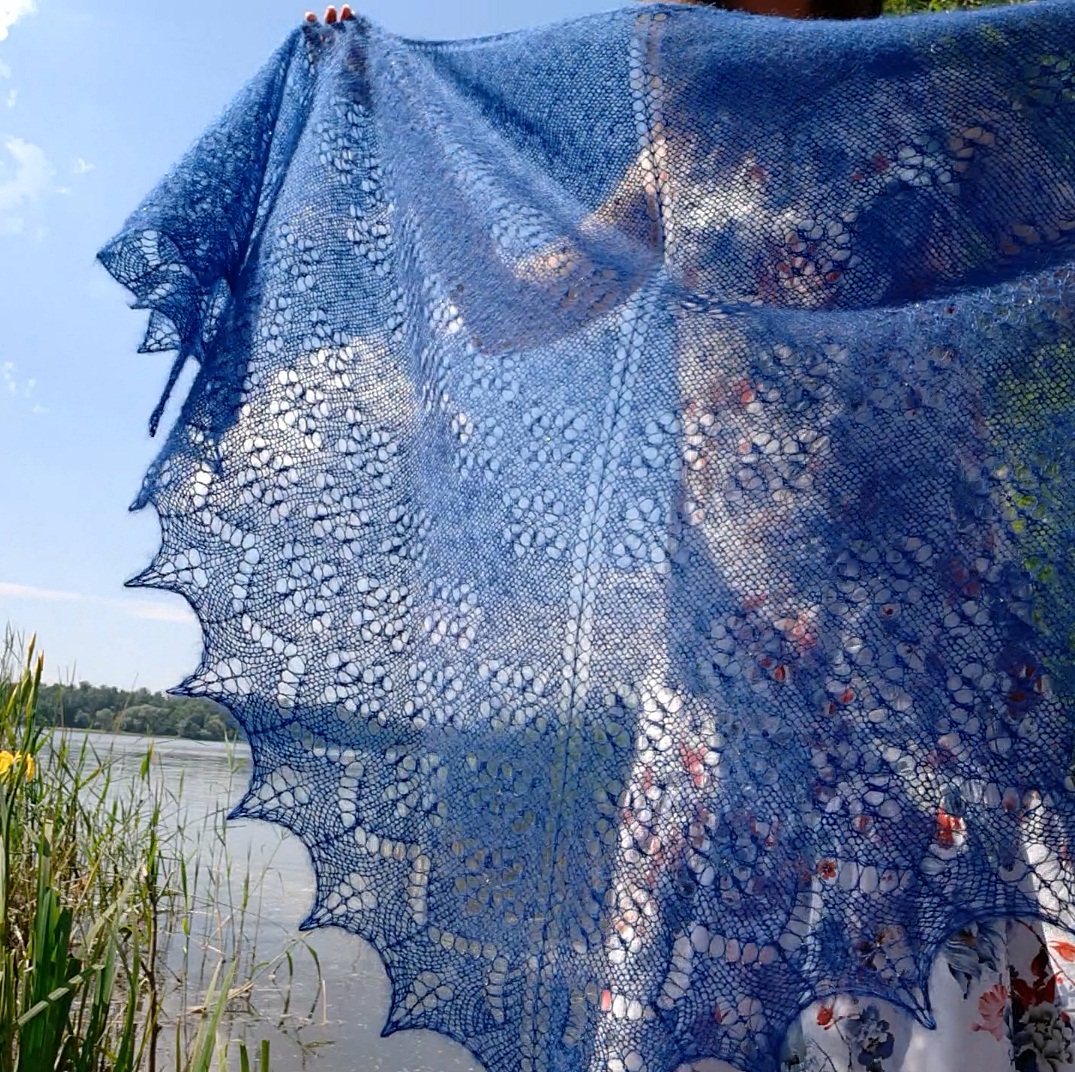 Blue Lace Shawl