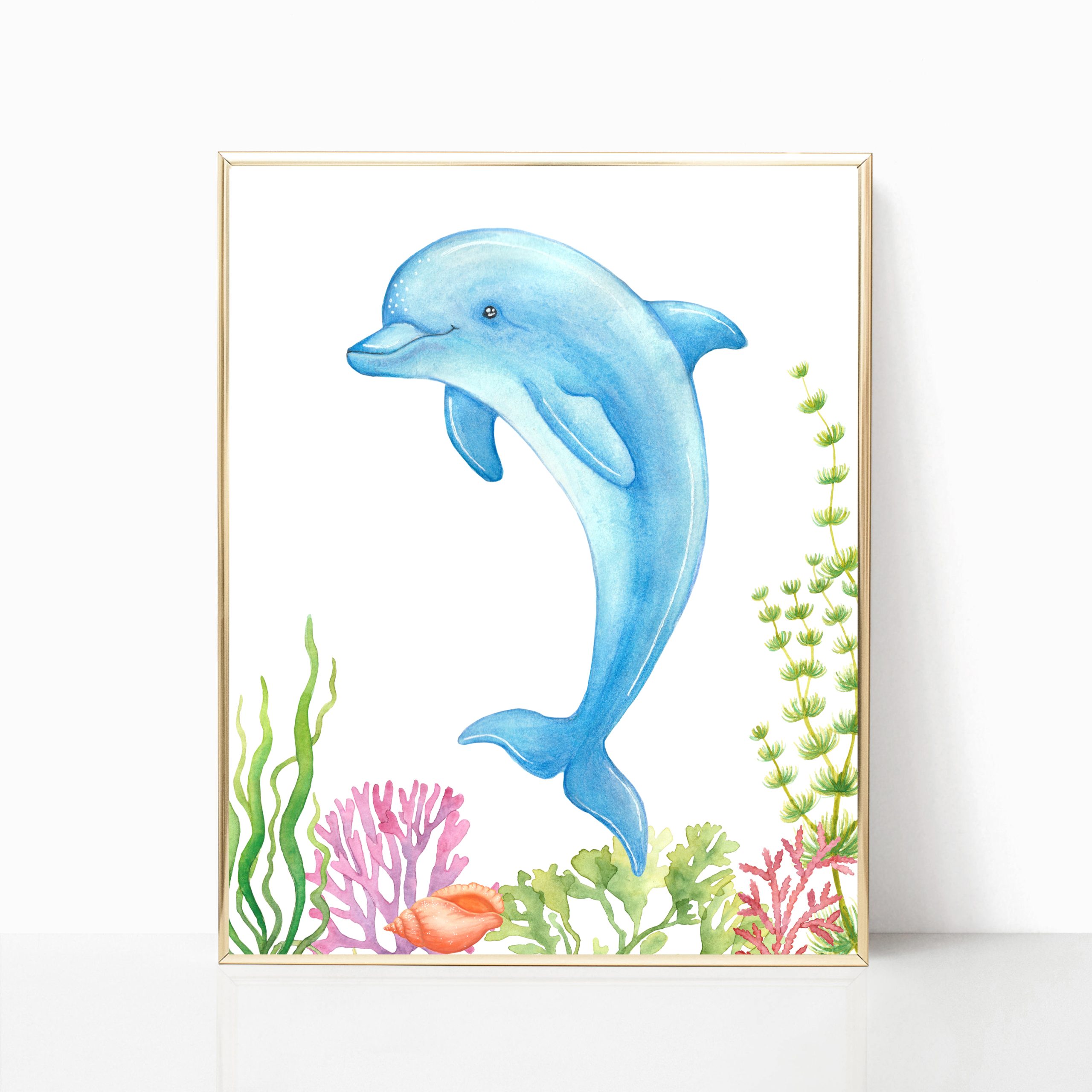 Under the Sea Nursery Art, Nautical Print Set, Instant Download - Crealandia