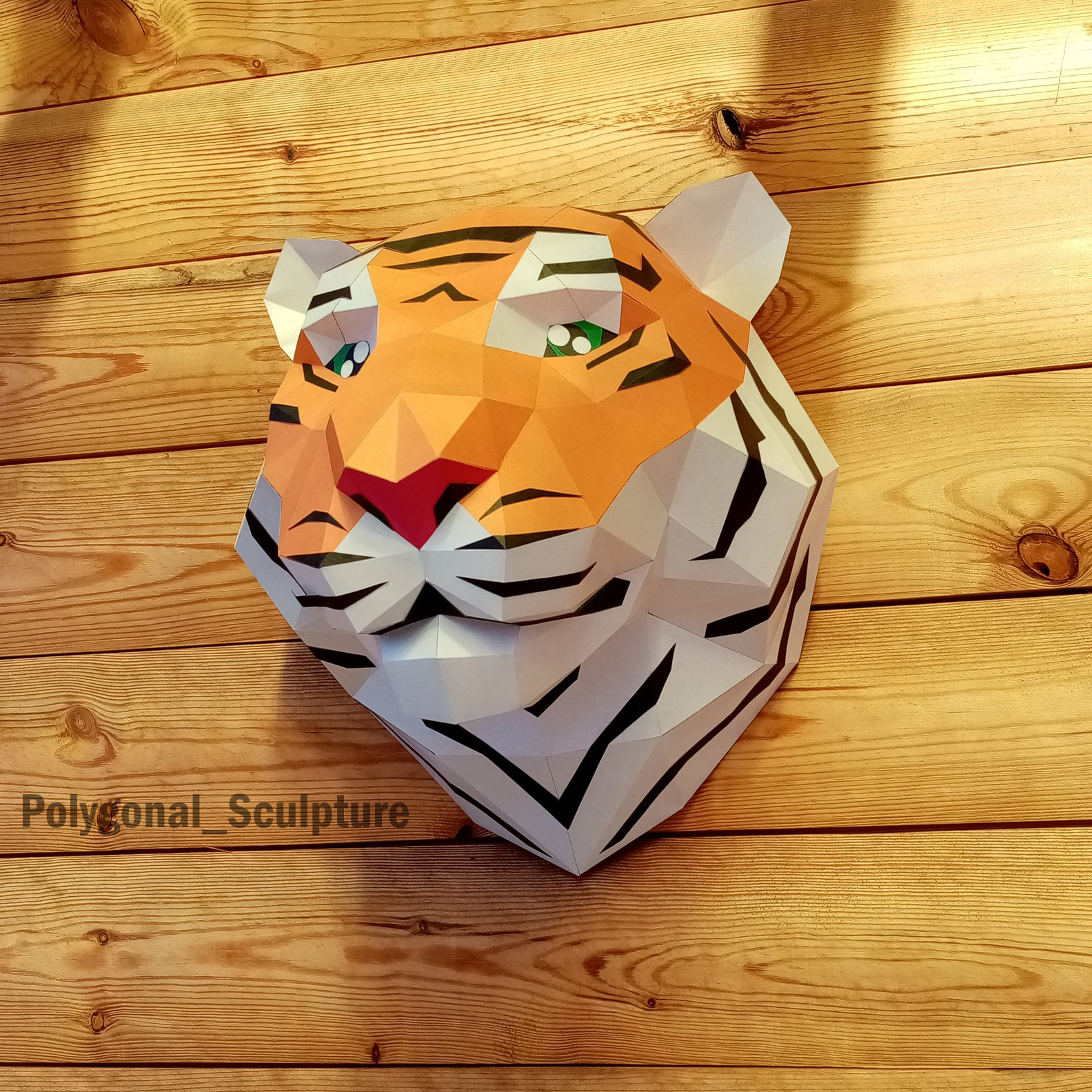 CreArt - 24x30 cm - Polygon Tiger, Création d'objets, Loisirs créatifs, Produits
