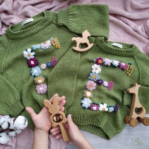 baby sweater with name