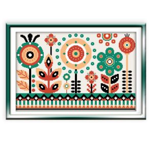 Flowers cross stitch
