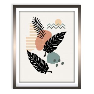 Abstract cross stitch