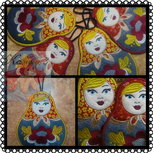ITH design Digital embroidery Patterns "Nesting doll - Matryoshka"