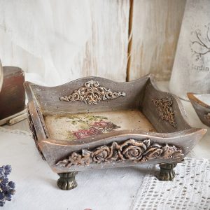 Jewelry trinket dish Best makeup vanity Wooden desk accessories