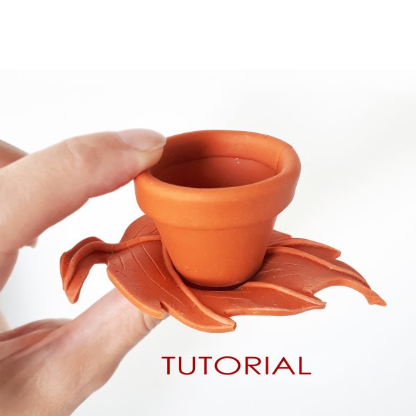 Mini Pot clay tutorial, Succulent terracotta polymer clay pot