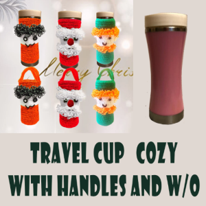 This Travel Cup Cozy is a PDF Pattern.