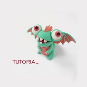 Dragon charms clay tutorial, Polymer clay keychain or pendant