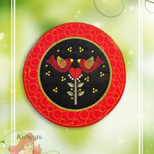 Embroidery ITH design Digital embroidery Patterns "Two birds"