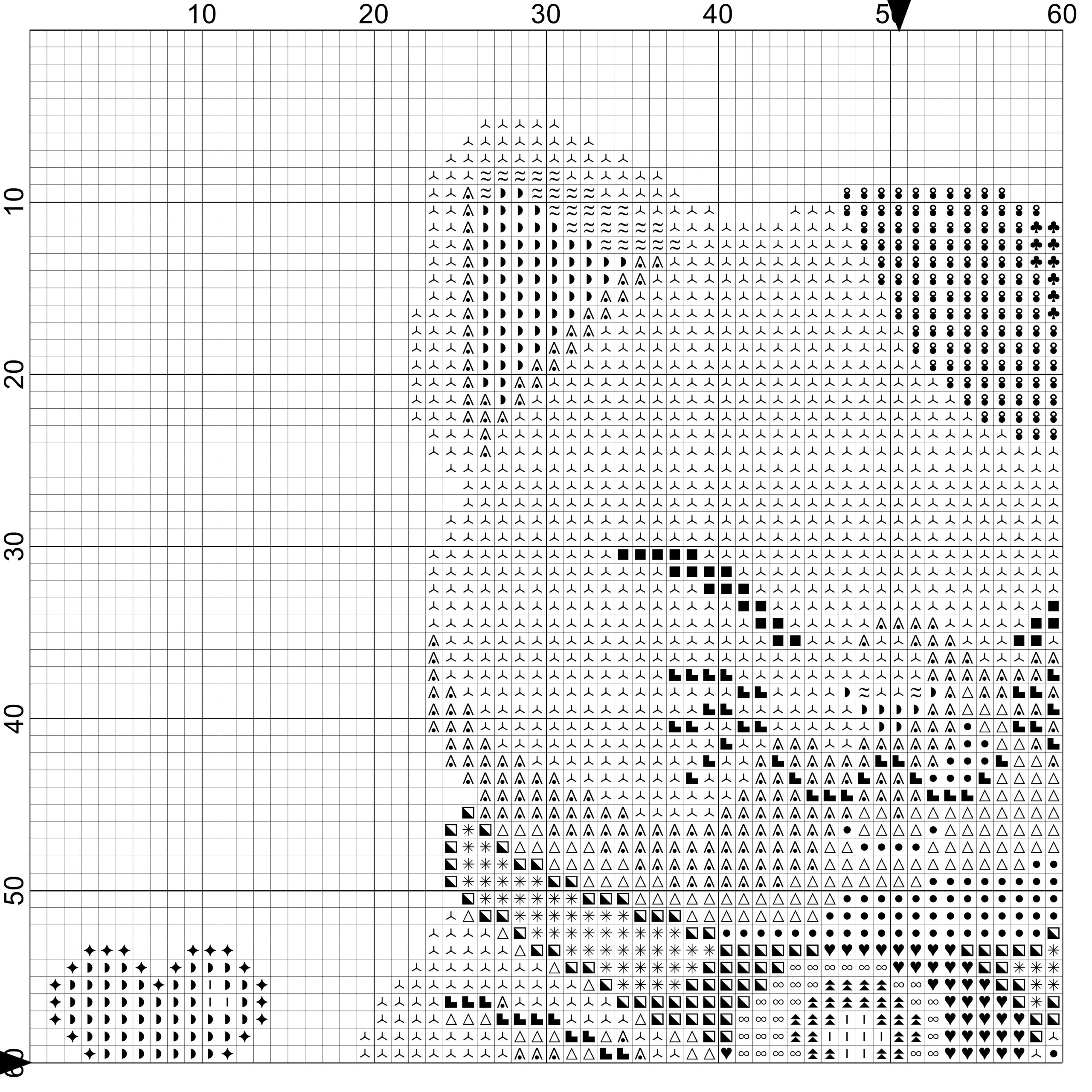 Lucky cat cross stitch pattern. Maneki-neko cross stitch. 10 lucky cat cross stitch pattern