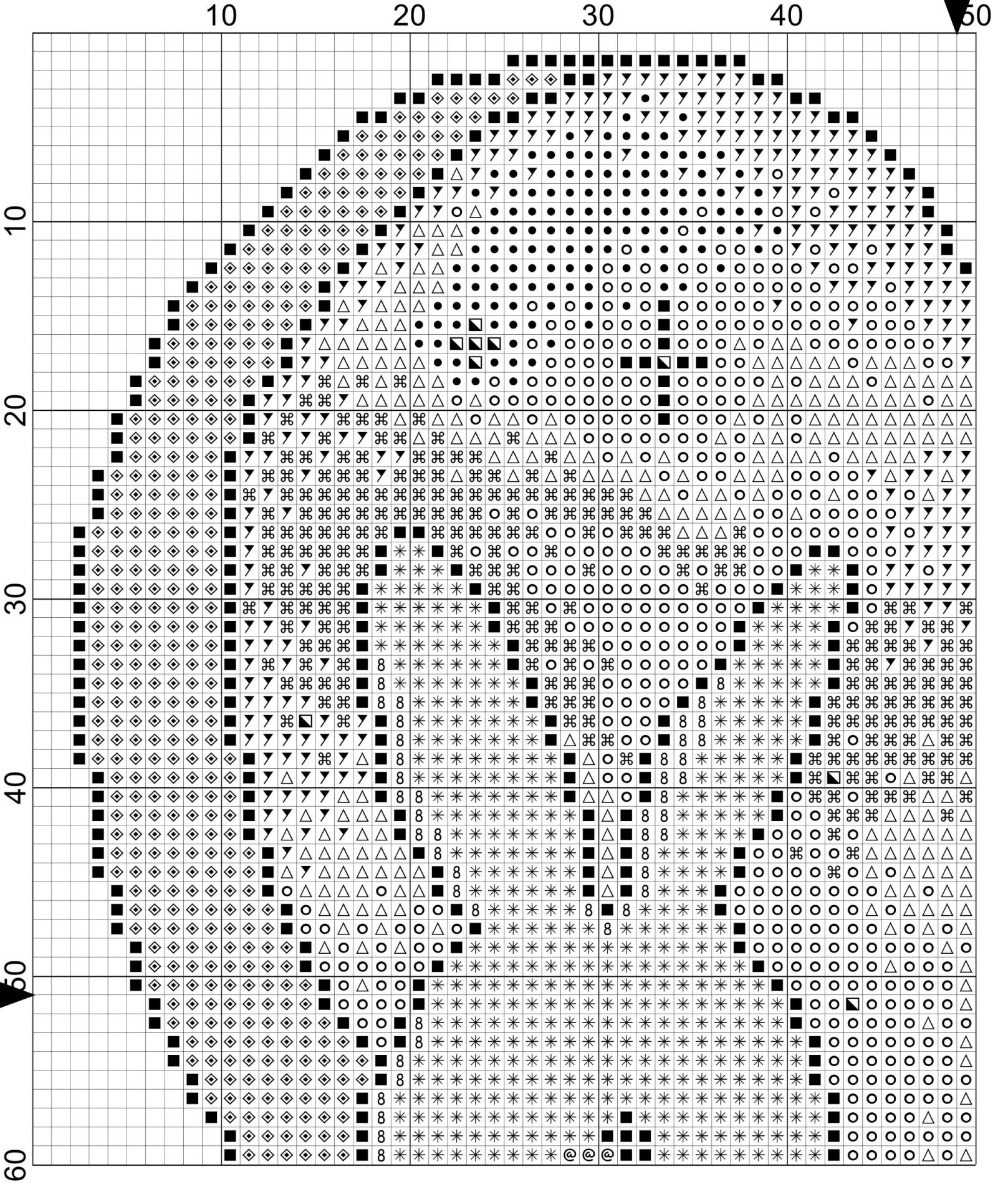 Bunny cross stitch pattern PDF. Rabbit and space 8 rabbit cross stitch pattern