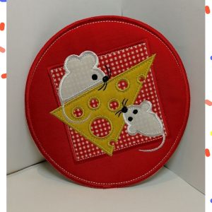 ITH design Digital embroidery Patterns Pot Holders Kitchen Decor