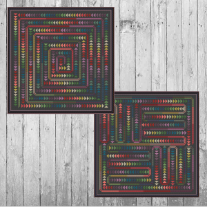 Patchwork for Cross Stitch Pattern Ornament – Abstract Maze 161-162