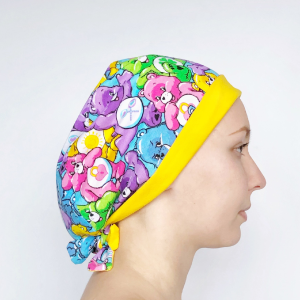 Reversible scrub cap pattern, basic medical cap for long and short hair PDF
