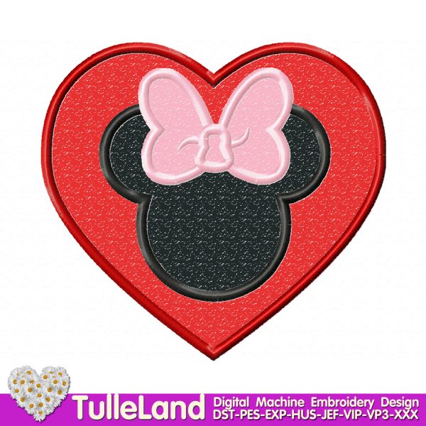 Mouse head Machine embroidery design