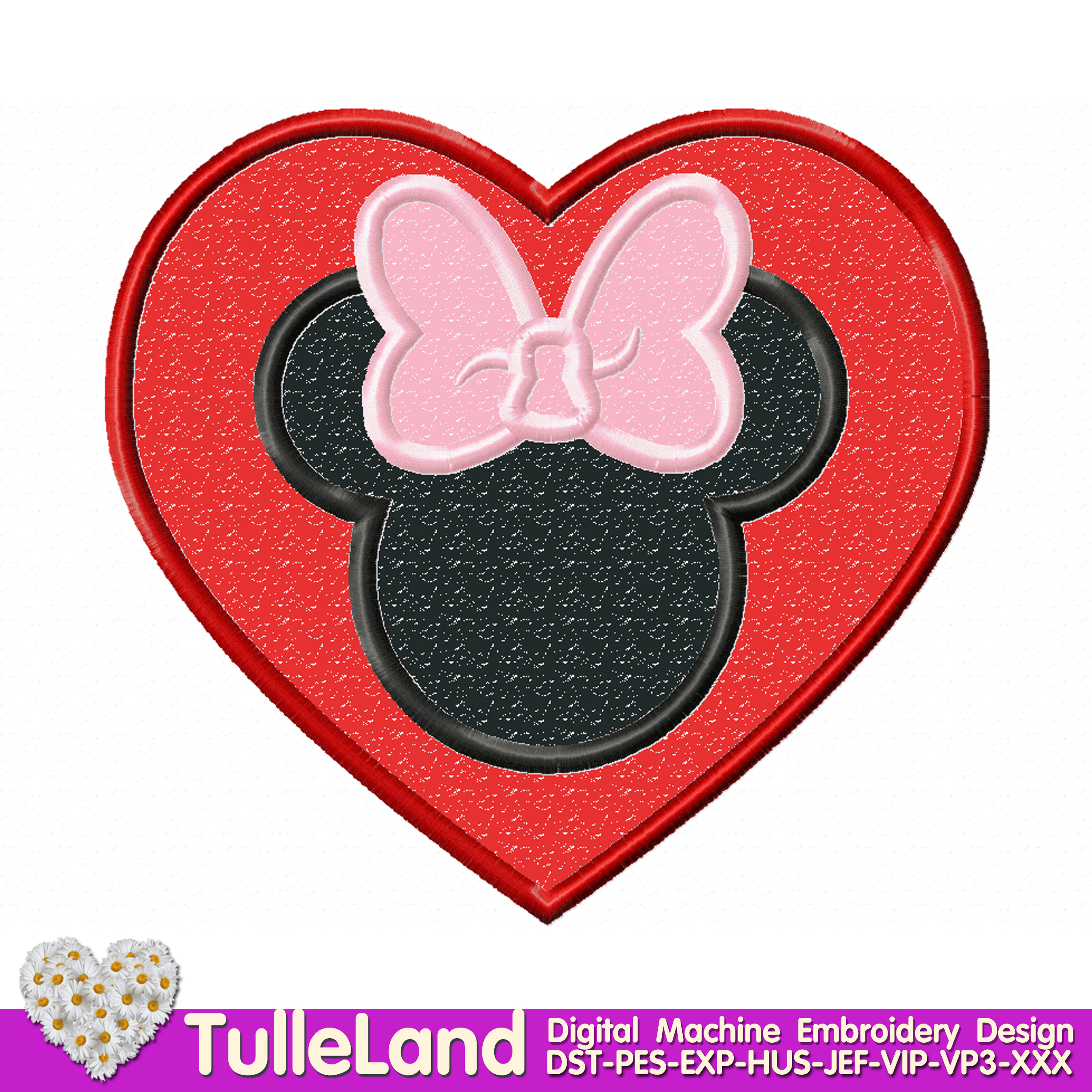 Mouse head Machine embroidery design 1 Mouse head Machine embroidery design