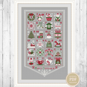 Handmade Marketplace 572 ChristmasAdventCalendarCrossStitchPattern-136