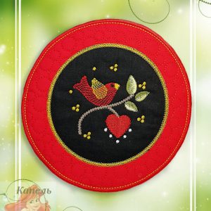 Embroidery ITH design Digital embroidery Patterns "One bird"