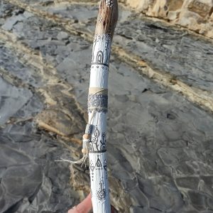 Talking Stick, Painted Driftwood, Aboriginal Art, Boho decor