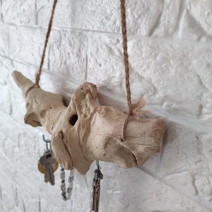 Driftwood key Hanger, Boho Wall Decor, Jewelry Holder