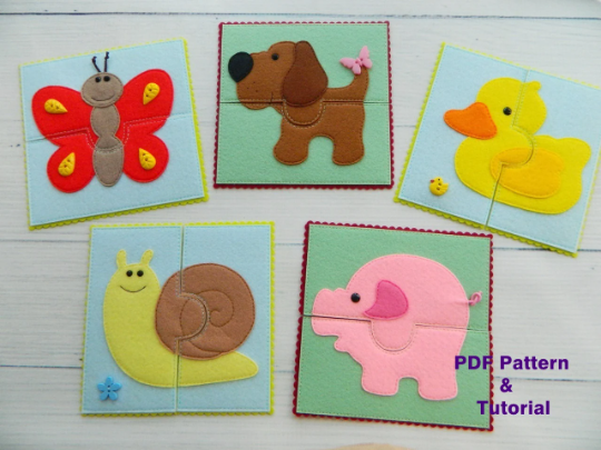 Felt Puzzle Pattern,Sensory toy