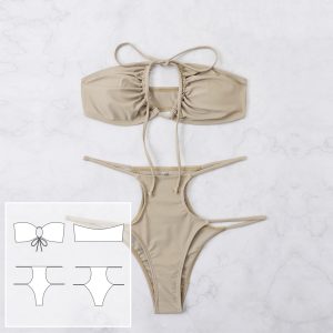 Bikini pattern. Sewing pattern. Swimsuit pattern PDF.
