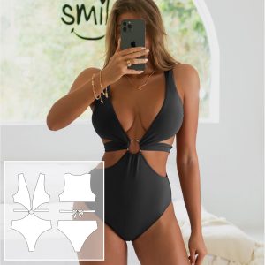 Swimsuit pattern. Sewing pattern. Bikini pattern PDF.
