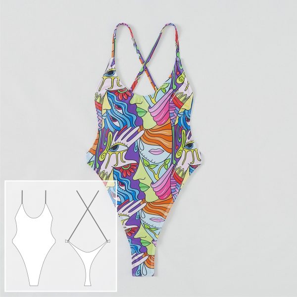 Swimsuit pattern. Sewing pattern. Bikini pattern PDF.