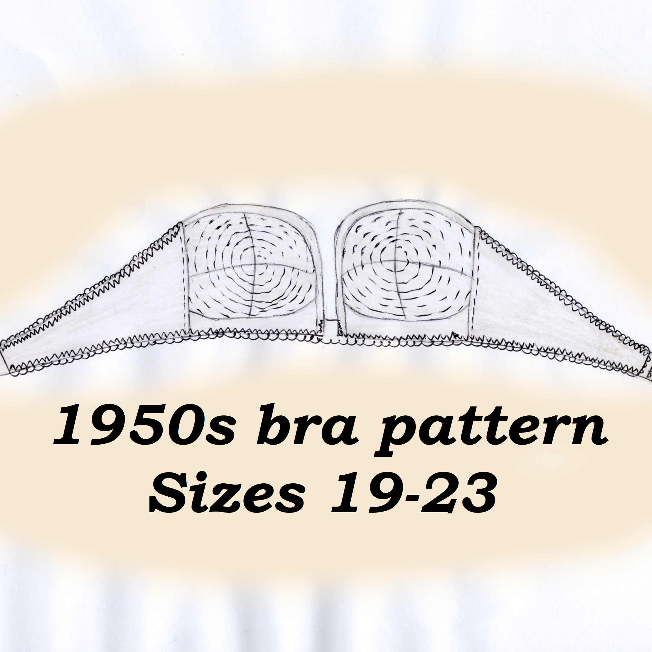 1950s Bullet Bra Sewing Pattern Paper Pattern rockabilly Pin Up -   Canada