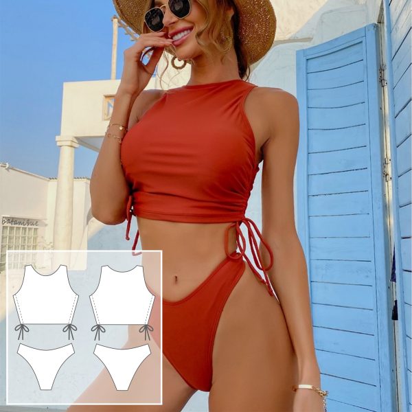 Swimsuit pattern. Sewing pattern. Bikini pattern PDF.