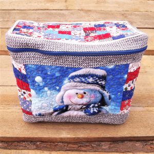 Inicio 1077 Quilt storage box with lid, Christmas eve box, Home storage case