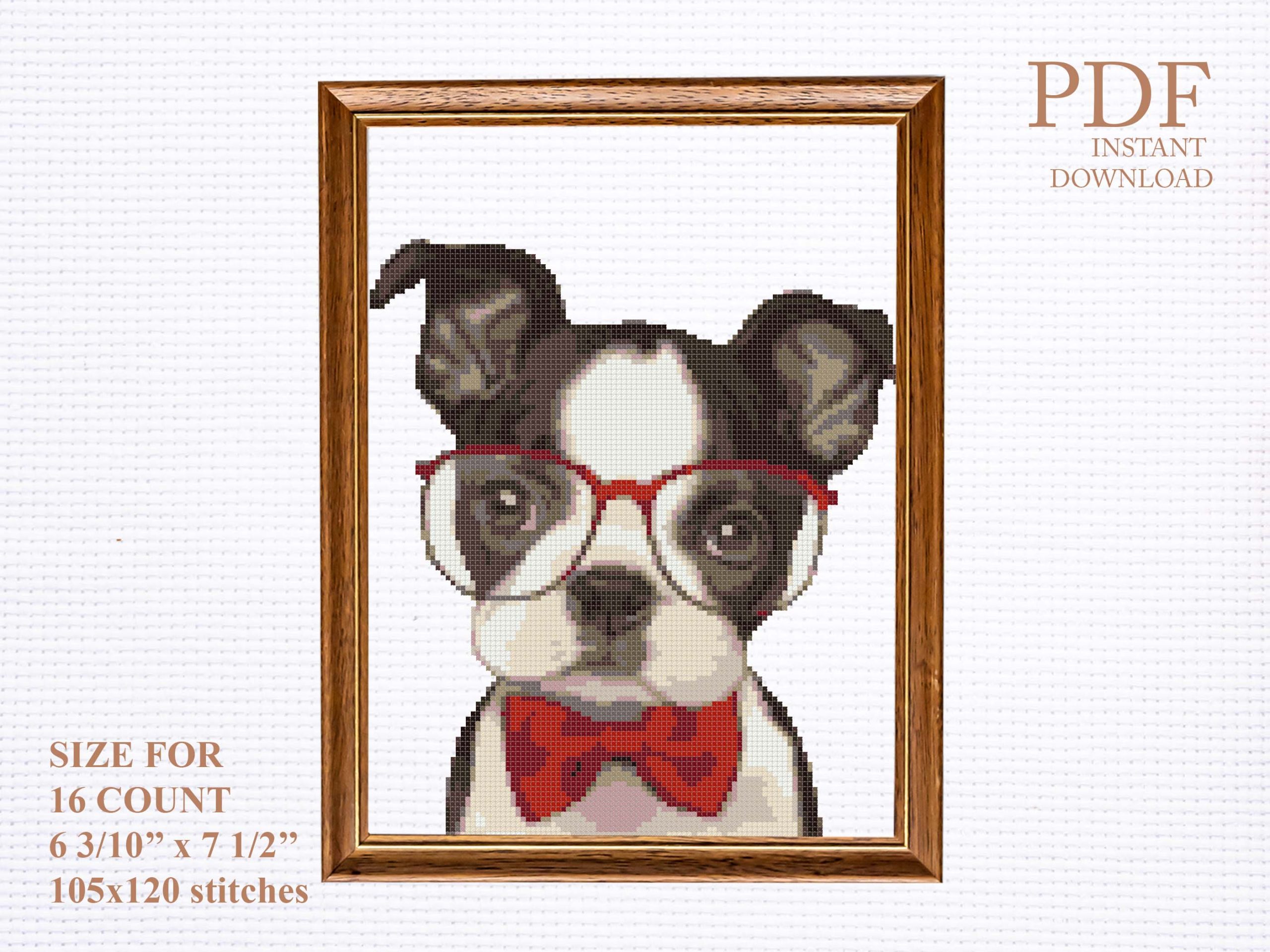 PDF Counted Cross Stitch Dogs / Cross Stitch Pattern 