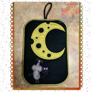 Embroidery ITH design Digital embroidery Patterns "MOUSE-CHEESE"