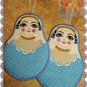 ITH design Digital embroidery Patterns "Nesting doll - Matryoshka7"