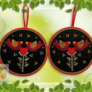 Embroidery ITH design Digital embroidery Patterns "Two birds"