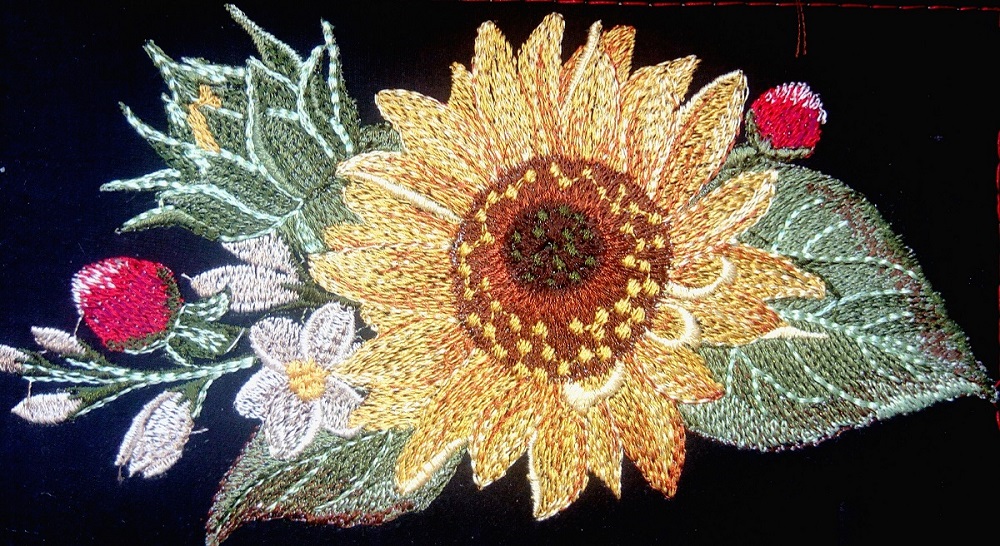Machine Embroidery Design Patterns Sunflowers DIGITAL EMBROIDERY 3 Machine Embroidery Design Patterns Sunflowers DIGITAL EMBROIDERY - Image 3