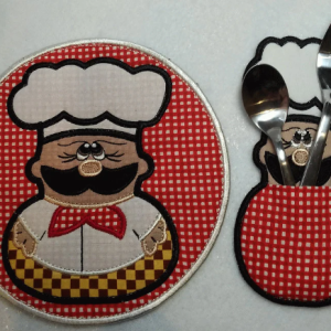 Embroidery ITH design Digital Patterns "case for cutlery"