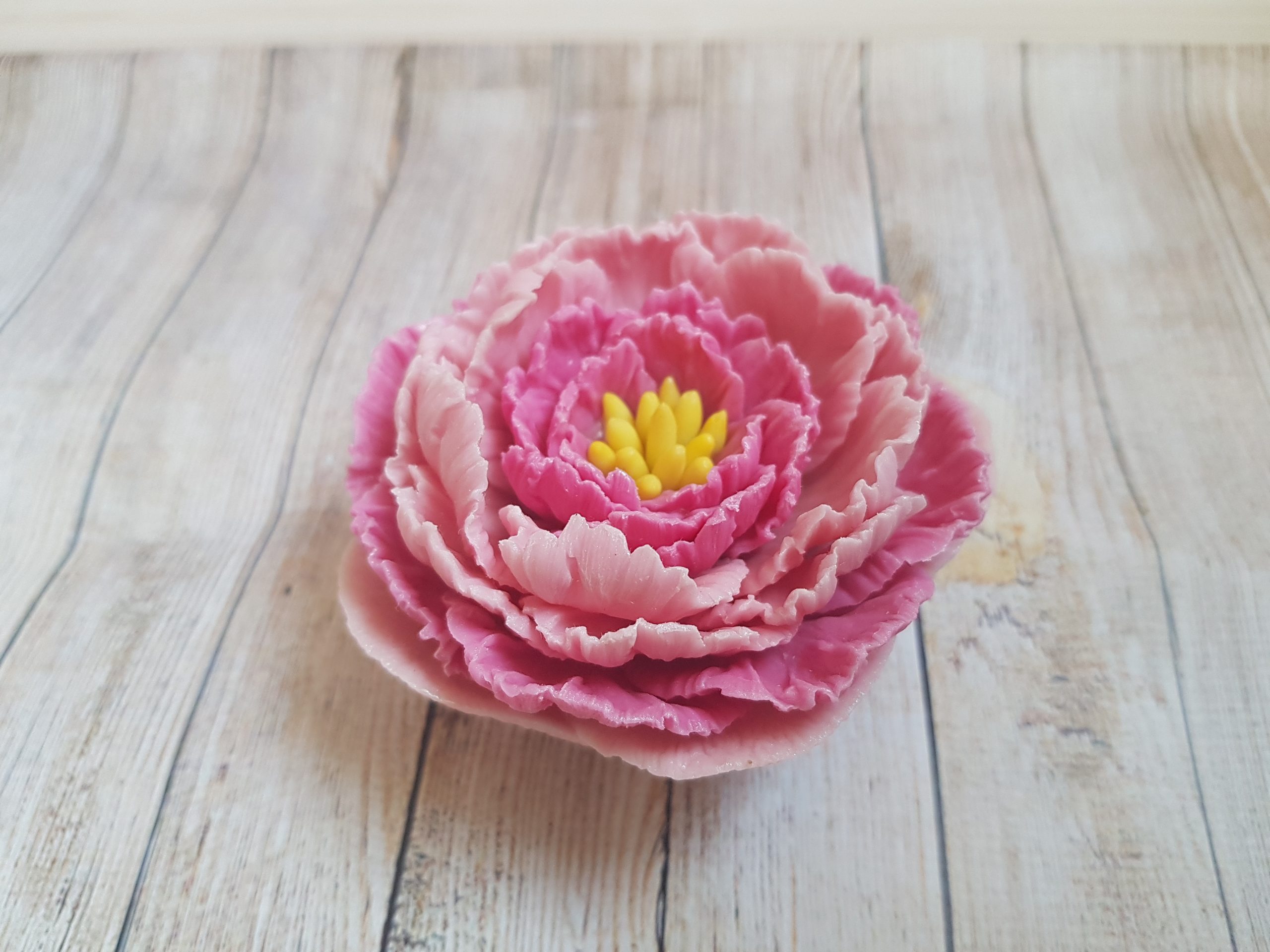 Silicone mold 3D Peony flower for soap, candles FREE SHIPPING