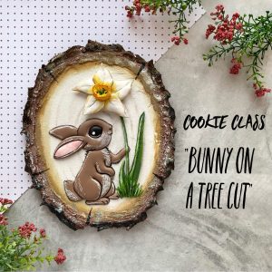 Cookie class – Bunny on a tree cut