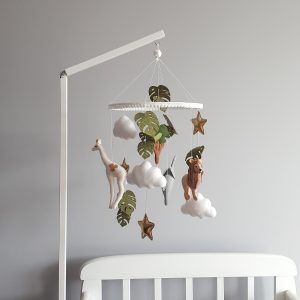 jungle theme cot mobile