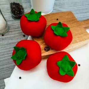 Tomato play food, felt food, fake food, felt toys, cooking toys