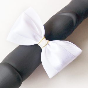 Cock ring bow tie Red penis jewelry Dick ring. Sex gift & box.