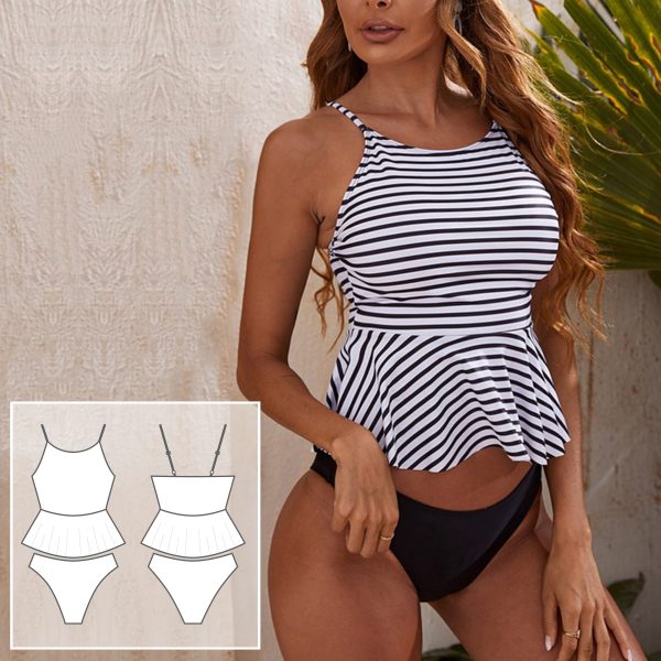 Bikini pattern. Sewing pattern. Swimsuit pattern PDF.