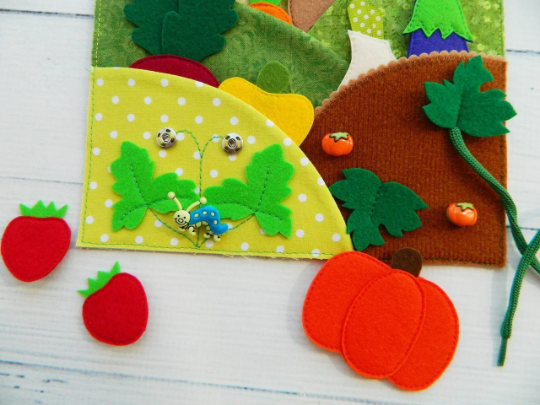 Quiet book PDF pattern, Garden and vegetable garden for toddlers 7 Quiet book PDF pattern, Garden and vegetable garden for toddlers - Image 7