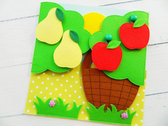 Quiet book PDF pattern, Garden and vegetable garden for toddlers 3 Quiet book PDF pattern, Garden and vegetable garden for toddlers - Image 3
