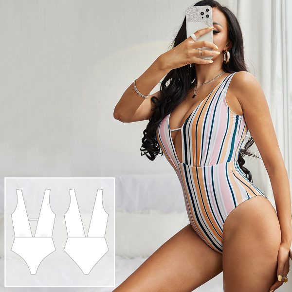 Swimsuit pattern. Sewing pattern. Bikini pattern PDF.