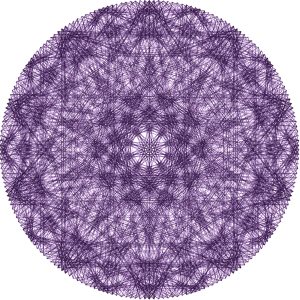 DIY Violet Mandala tutorial. String art patterns PDF