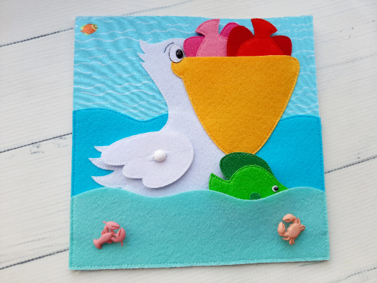 Cat and Fish Quiet Book PDF Pattern & Tutorials, Felt Activity