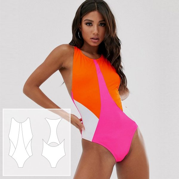 Swimsuit pattern. Sewing pattern. Bikini pattern PDF.
