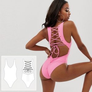 Swimsuit pattern. Sewing pattern. Bikini pattern PDF.